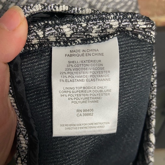 Theory Threkana Black and Gray Fit And Flare Dress, Size 00 - Picture 10 of 10